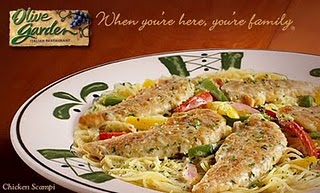 Olive Garden Free Appetizer Or Dessert With Two Dinner Entrees