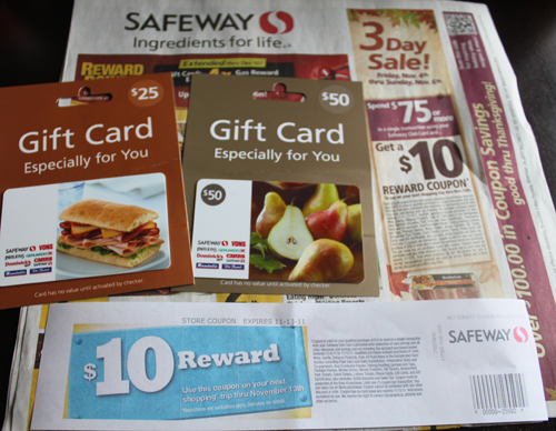 *HOT* Safeway Spend 75 on Safeway gift cards get 10