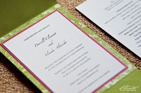 This week we will be covering the fine art of wedding invitations