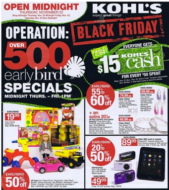 Kohl&#39;s Black Friday, shop online with promo code - it&#39;s LIVE!