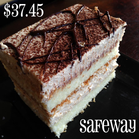 tiramisu at â€“ on Spent 3 Budget $78.02 on groceries, May  Week  cake Challenge  $53.50 safeway