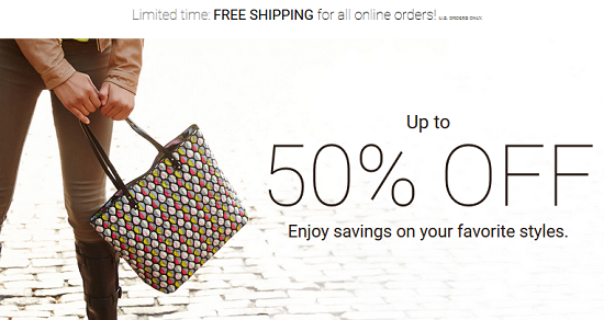 Vera Bradley â€“ FREE Shipping for all online orders plus sale styles ...