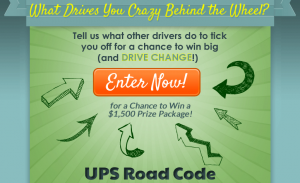 UPS Road Code Sweepstakes - Win a $500 American Express ...