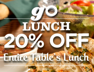 20 Off Lunch At Olive Garden