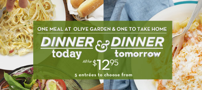 Olive Garden Dinner Tonight And Tomorrow Just 12 95 Plus Enter