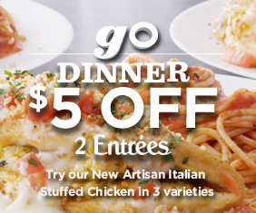 Olive Garden 5 Off Two Dinner Entrees Or 20 Off Lunch