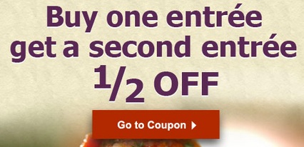 Olive Garden Coupon Buy One Entree Get Second Entree 1 2 Off