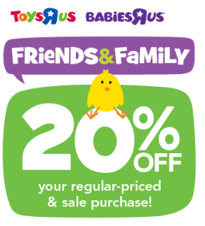 Toys R Us - Save 20% off your purchase with Friends ...