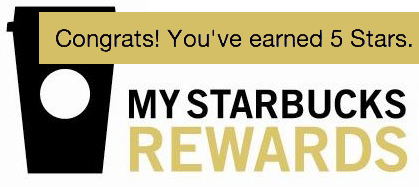 Starbucks Rewards 4 Free Star Codes Each 5 Stars