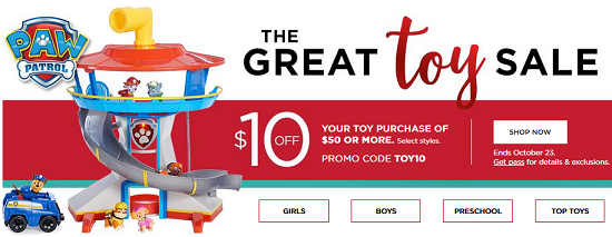 Kohl's :: The Great Toy Sale - stackable codes and Kohl's Cash