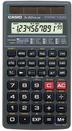 Casio Fx 260 Solar Scientific Calculator Black 5 99 Reg