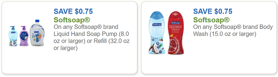 Softsoap Coupons 0 75 off any one Softsoap Liquid Hand Soap Pump or 