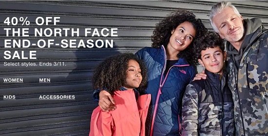 Macy&#39;s - Save 40% or more at The North Face End of Season Sale