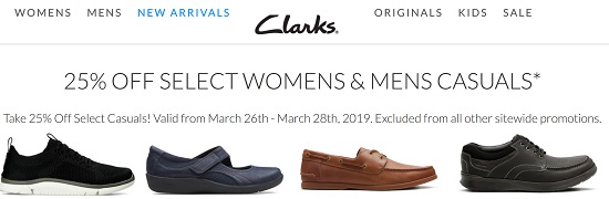 clarks coupons march 2019