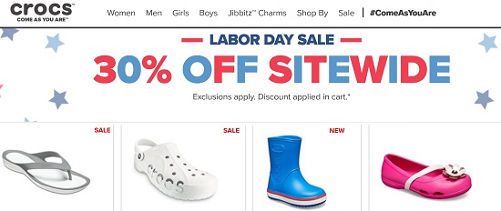 crocs labor day sale cheap online