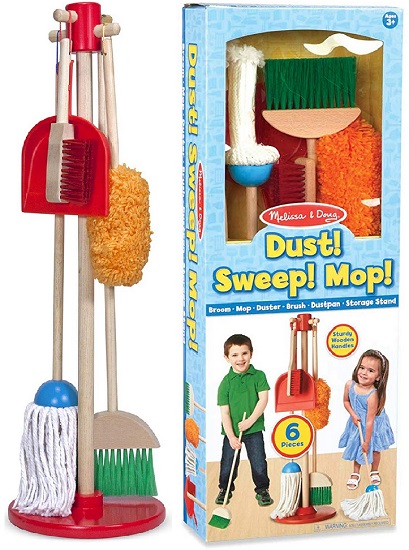 melissa and doug let's play house dust sweep mop